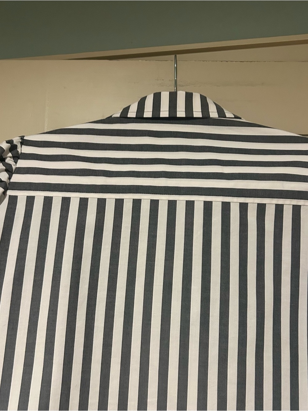 HUNTER BELL Black and White Striped Button-Front Blouse - Picture 11 of 11